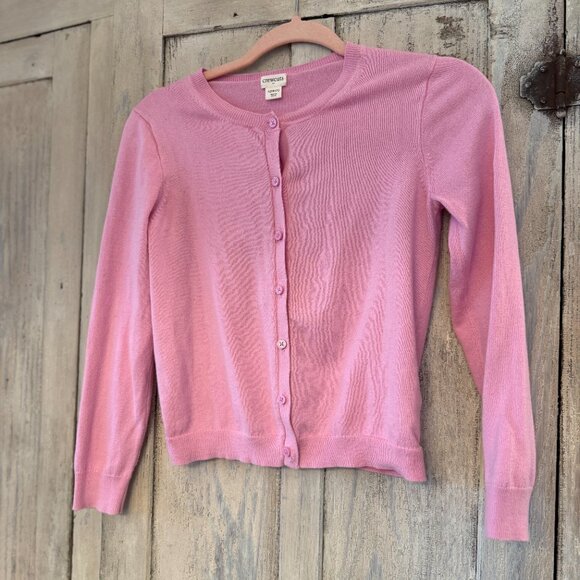 J crew, crewcuts, pink cardigan. size L (10-11) - Picture 2 of 4